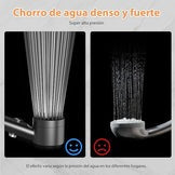 Ducha Filtrante 3 en 1 | Presión Alta + Masaje Relajante + Purificación del Agua