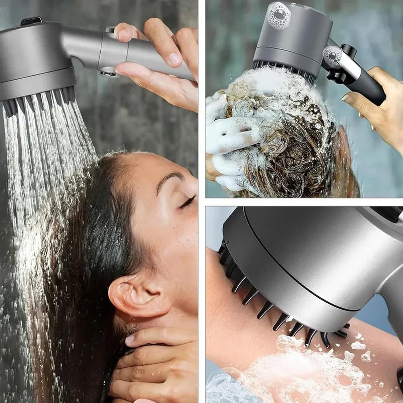 Ducha Filtrante 3 en 1 | Presión Alta + Masaje Relajante + Purificación del Agua