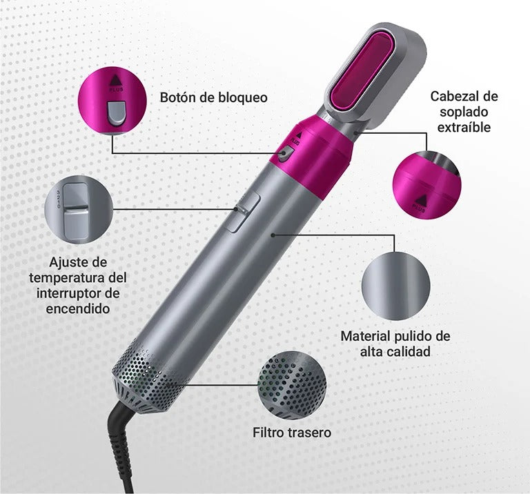 Secador pelo 5 en 1