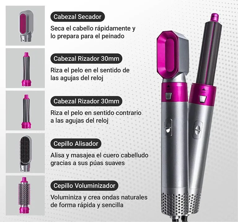 Secador pelo 5 en 1